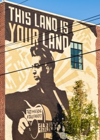 Woody Guthrie Center Mural